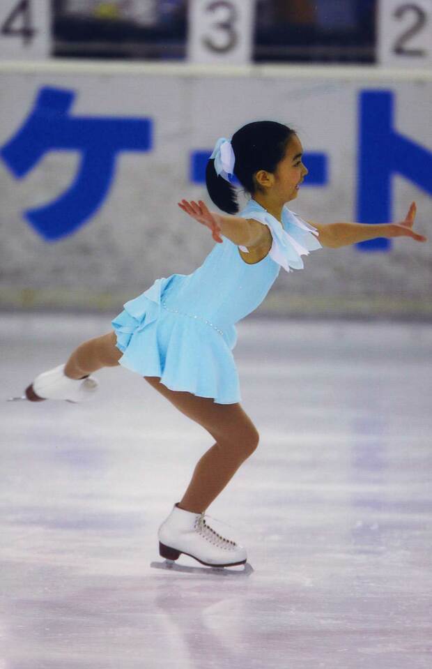 中1の時には東京都スケート連盟主催の大会で優勝するほどの腕前に（'07年4月12日）