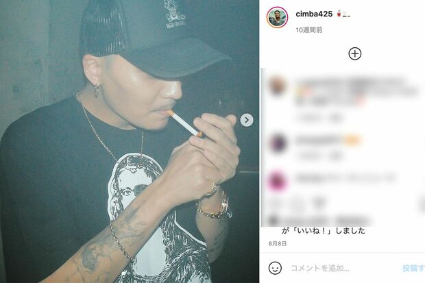 CIMBAの両腕にはタトゥーが（インスタグラムより）