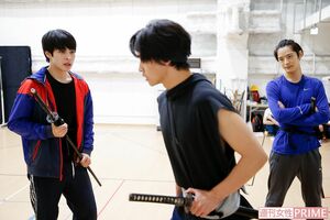 男劇団、稽古中！　撮影／伊藤和幸