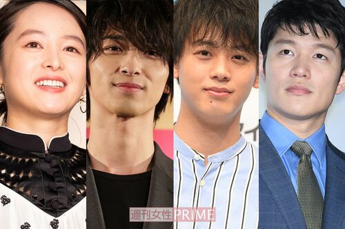 (左から)清野菜名、横浜流星、竹内涼真、鈴木亮平