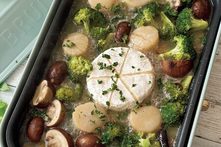 とろ～りホタテのアヒージョ