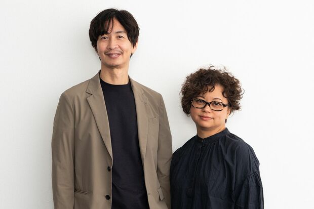 猫沢エミさん（右）と小林孝延氏