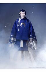 7月2日から上演される新作歌舞伎『刀剣乱舞　月刀剣縁桐』で三日月宗近を演じる尾上松也（公式サイトより）