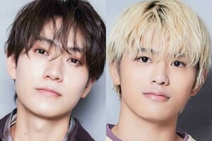 左からtimeleszの橋本将生、篠塚大輝（timelesz公式インスタグラムより）