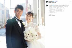 2022年12月に結婚式、披露宴を報告した錦織圭(公式インスタグラムより)