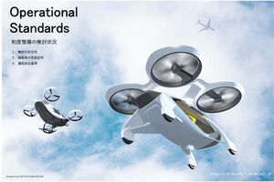 経済産業省が想定する「空飛ぶクルマ」のイメージ（公式サイトより）