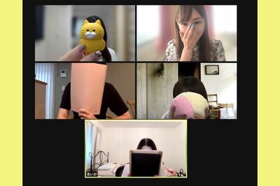 ミーティングの様子。メンバーは全国に散らばっているため、オンラインをフル活用している