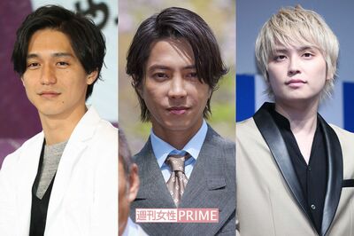 左から錦戸亮、山下智久、手越祐也
