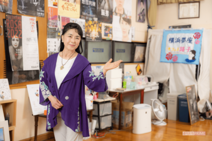 『横浜夢座』の稽古場で。ここから仲間とともに、五大さんは「横浜発の演劇」という夢を紡ぐ