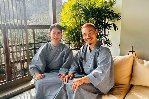 2023年1月、義兄の長友佑都ら家族と一緒に過ごしたことを報告する平慶翔都議(インスタグラムより)