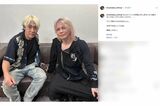 HYDEのソロツアー東京公演に駆けつけ、ライブ終演後に撮影したツーショットを公開したヒロシ（本人のインスタグラムより）