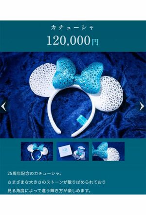 12万円のカチューシャ（公式サイトより）