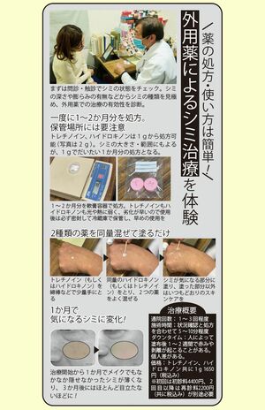 薬の処方・使い方は簡単！外用薬によるシミ治療