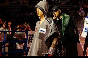 12月31日、WBO世界スーパーフライ級タイトルマッチに臨む井岡一翔（本人のインスタグラムより）