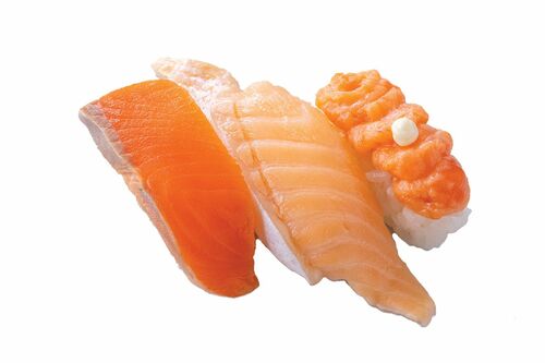 【魚べい】サーモン三昧/280円