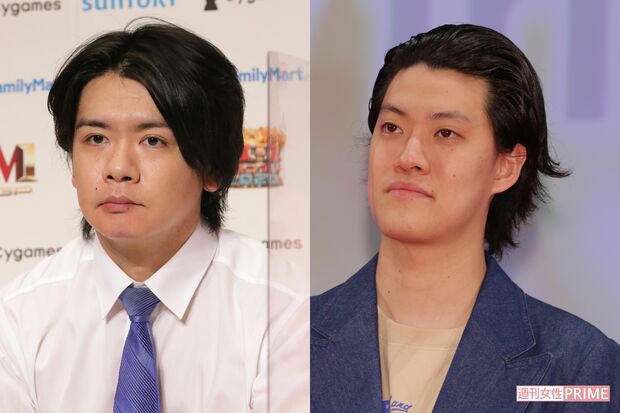 マジカルラブリー・野田クリスタル（左）と霜降り明星・粗品（右）