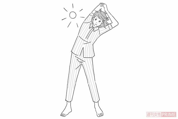 
p.p1 {margin: 0.0px 0.0px 0.0px 0.0px; font: 14.0px Helvetica}

朝イチは最も非効率！

p.p1 {margin: 0.0px 0.0px 0.0px 0.0px; text-align: justify; font: 8.0px Helvetica}

起床直後は最も体温が低く、ストレッチには不向き。体温が上がる16時ごろや入浴後がおすすめ
