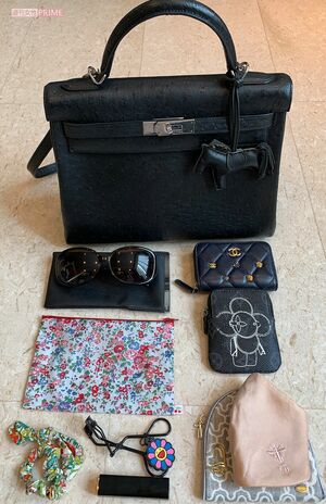 花輪陽子さんのバッグの中身。毎日入れ直す