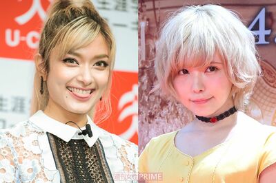 （左から）ローラ、益若つばさ