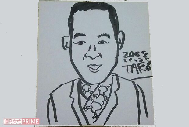 佐々木氏の似顔絵