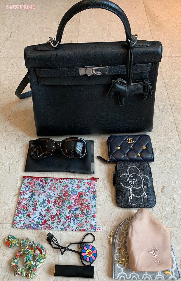 花輪陽子さんのバッグの中身。毎日入れ直す