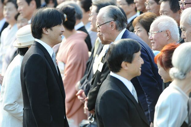 2013年4月に開かれた「秋の園遊会」でのちばてつやさん