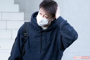 先月（2月）『スーパーサッカー』終了についての直撃取材に答える加藤浩次