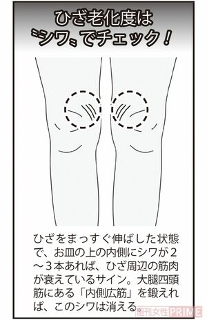 ひざの老化度チェック方法
