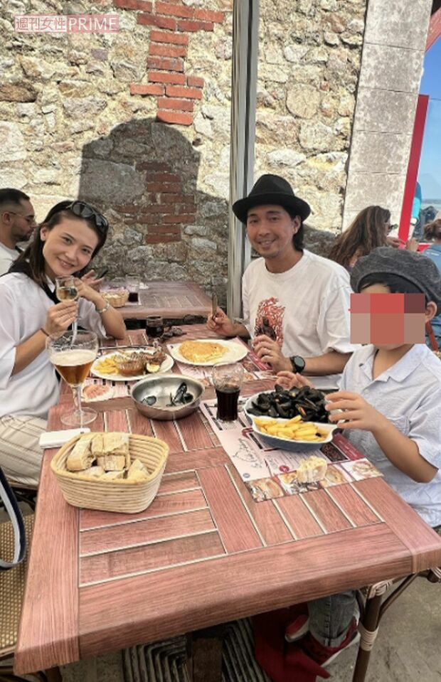 夏休みの家族旅行のもよう