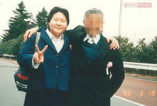 中学生時代の安藤なつ。このころから介護に精を出していた