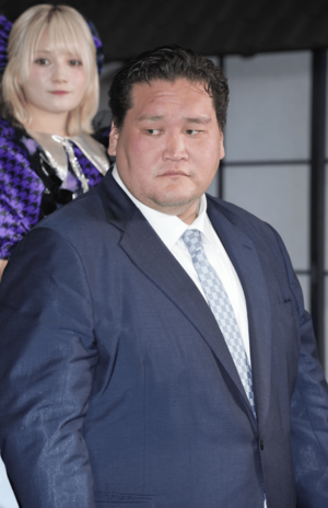 「株式会社アソビダス」設立記者発表会に参加した元横綱・照ノ富士(撮影/伊藤和幸)