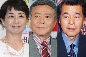 左から阿川佐和子、小倉智昭、森本穀郎