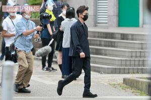 2020年6月下旬のドラマ『BG』ロケ。演者やスタッフ、エキストラはコロナ対策