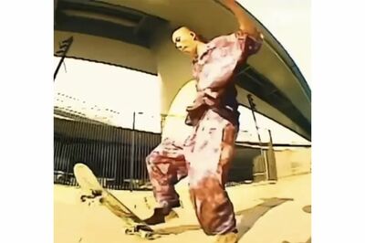 難易度の高い技を連発する吉岡容疑者（SNSより）