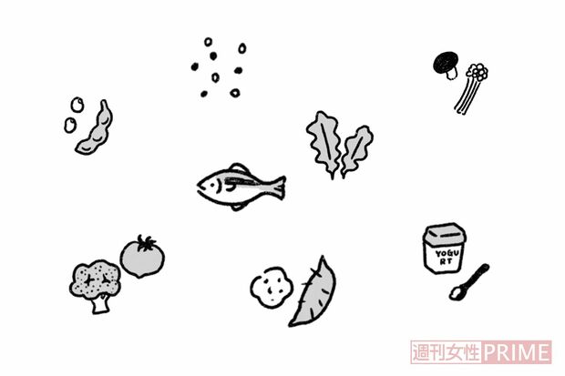 イラスト／くぼあやこ（『遺伝子が喜ぶ「奇跡の令和食」』より