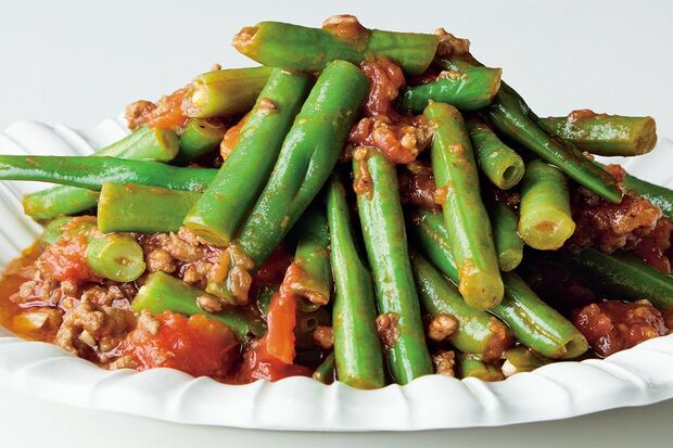 いんげんとひき肉のトマト煮 撮影/原ヒデトシ