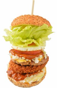 テレビ出演ナンバー1の『THEフトッチョバーガー』950円。