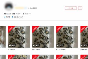 メルカリに「くら寿司」コラボグッズを大量出品したユーザー、アイコンとユーザー名が変更された（一部編集部加工）
