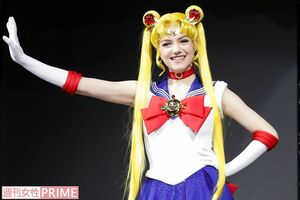 アイスショーでセーラームーン役を務めるエフゲニア・メドベージェワ　撮影／伊藤和幸