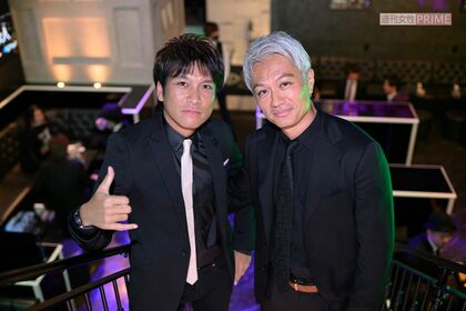 和地社長（写真左）と押尾学は、プライベートでもゴルフや食事に行く関係だという