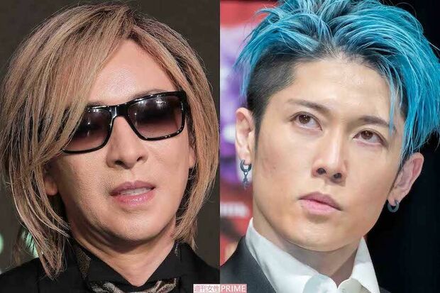 左からYOSHIKI、MIYAVI