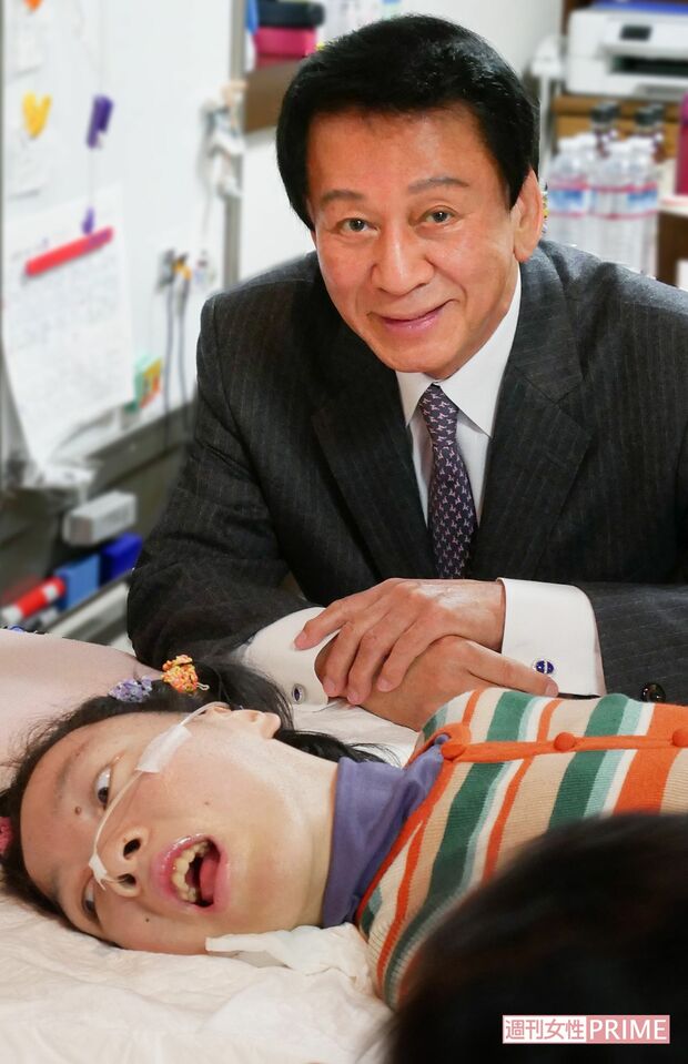 堀江菜穂子さんと杉良太郎さん　撮影／高梨俊浩