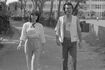 八丈島で『カナダからの手紙』をデュエットした畑中葉子と（'78年）