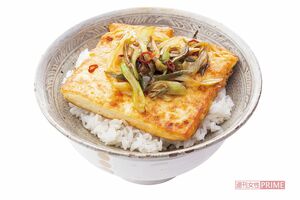 豆腐のジンジャーステーキ丼　撮影／廣瀬靖士