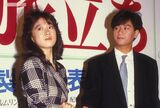 中森明菜と近藤真彦が共演した『愛、旅立ち』の製作発表会