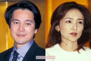 左から、国広富之、水沢アキ