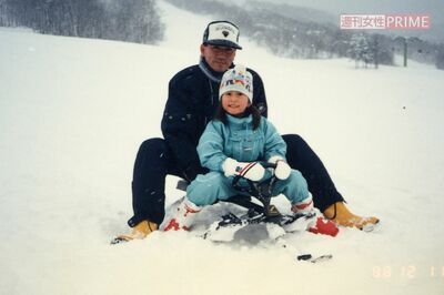 1988年12月、幼少期のころから家族でスキーを楽しんでいた竹内智香選手