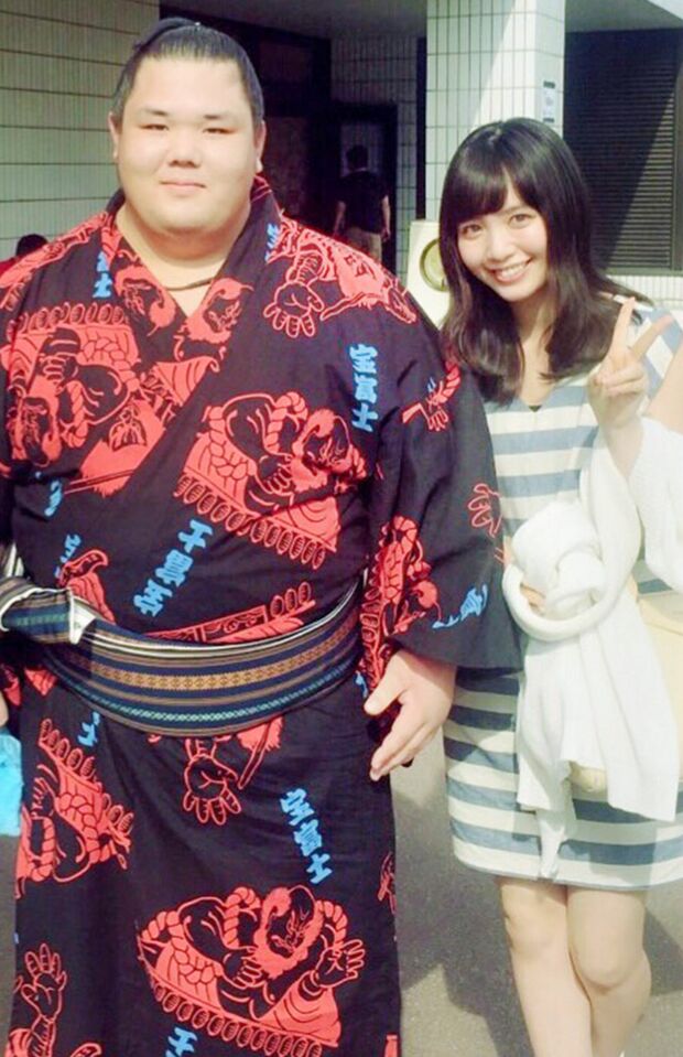 注目の力士である阿武咲（おうのしょう）関と