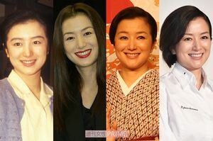 鈴木京香（写真左から'91年・23歳、'02年・34歳、'15年・47歳、'19年・51歳）