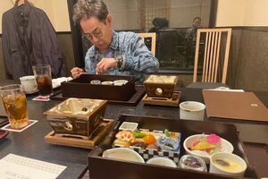 お花見のあとは懐石料理に舌つづみ